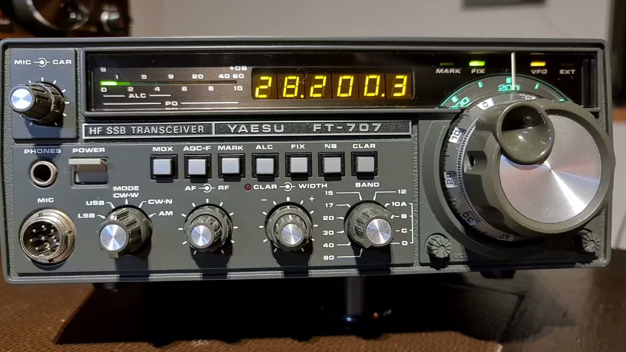 Weak signal reception –  Yaesu FT-707 transceiver