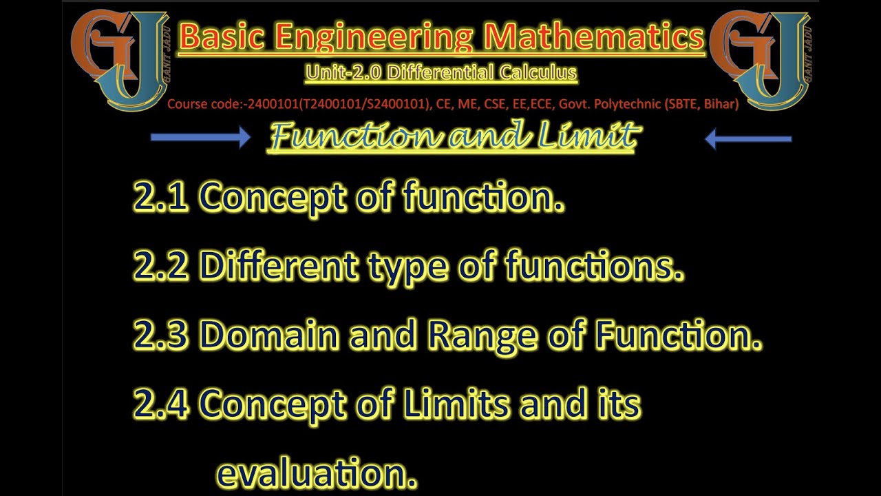 L2 What is Function? What is Set? #Function #set #domain #sbte_bihar #Basic_Engineering_Math #Sem1