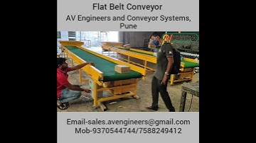 Flat Belt Conveyor System: AV Engineers and Conveyor Systems, Pune