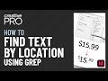InDesign: How to Find Text by Location Using GREP (Video Tutorial)