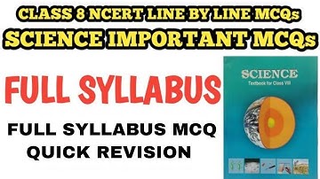 MCQ Class 8 Science Full Syllabus || Class 8 Science MCQ @mcqncert #mcqclass8 #ctet #ncert