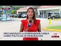 Byron Donalds, candidato a gobernador de Florida, hace campaña en El Arepazo en Doral