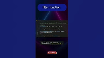 javascript #filter method