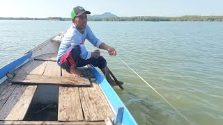 PAGI PAGI SENAR PANCING LANGSUNG DIBUAT KENCANG OLEH SAMBARAN IKAN BESAR