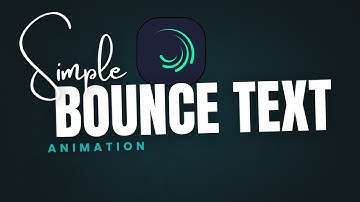 ✨ Alight Motion Bouncy Text Animation Tutorial 2025 | Easy Motion Graphics