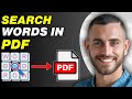 How To Search Words In PDF In Phone Easy Guide How To Search Words In PDF In Phone Easy Guide