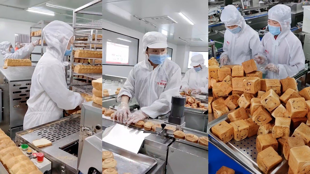 Bread processing Factory- Automated production line with high technology machines​ 2020