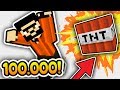 100,000 TNT VS MİNECRAFT RECEP İVEDİK (Minecraft)