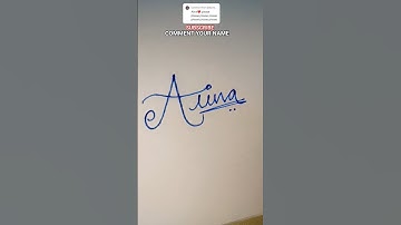 ALINA Name signature 🖋️#namesignaturestyle #signature #shrots