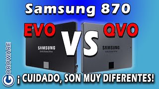 Ssd Samsung 870 Evo Vs Qvo. Una Simple Letra Lo Cambia Todo. Comparativa De Rendimiento Velocidad.