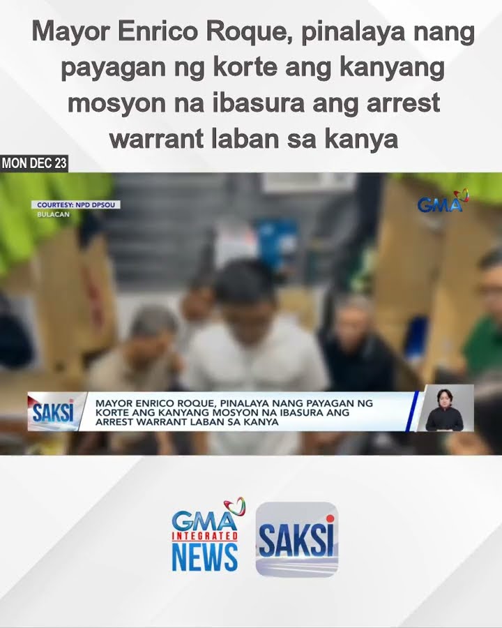 Mayor Enrico Roque, pinalaya nang payagan ng korte ang kanyang mosyon na ibasura ang... | Saksi