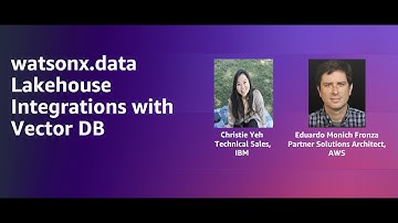 watsonx.data Lakehouse Integrations with Vector DB | Amazon Web Services