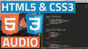 HTML5 and CSS3 beginner tutorial 11 - Audio