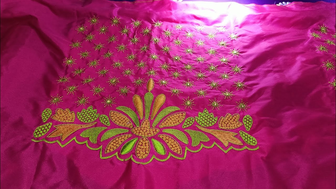 Computer Embroidery Works computer embroidery work blouse 👌 order now #latestdesign #embroidery # ...