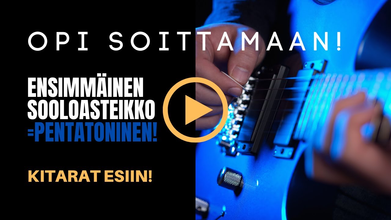 Ensimmäinen kitarasoolo & Pentatoninen asteikko
