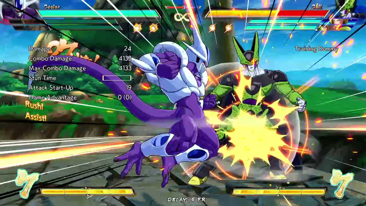 dbfz cooler corner combo side switch super