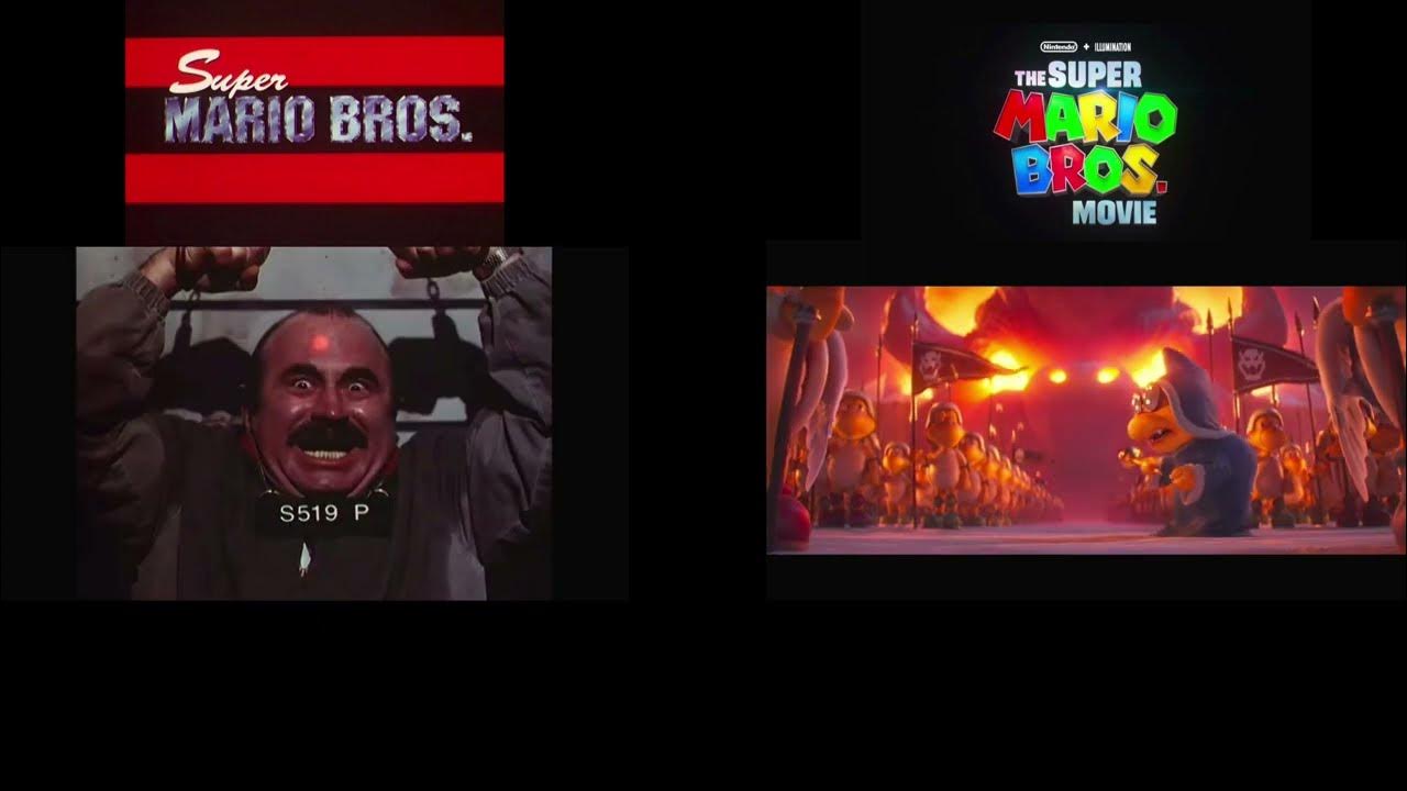 Mario Movie 1993/2023 Trailer Side by Side Comparison YouTube
