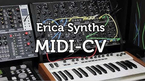Erica Synths MIDI-CV module overview