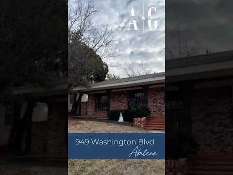 949 Washington Blvd., Abilene, TX home video tour