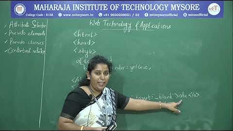 Selectors|7th semster|CS&E|Module-1|Web Technology & Its Applications|Session-6