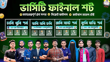 ভার্সিটি ফাইনাল শট কোর্স - মহাগুরুত্বপূর্ণ ১০০০প্রশ্ন সলভ সিরিজ