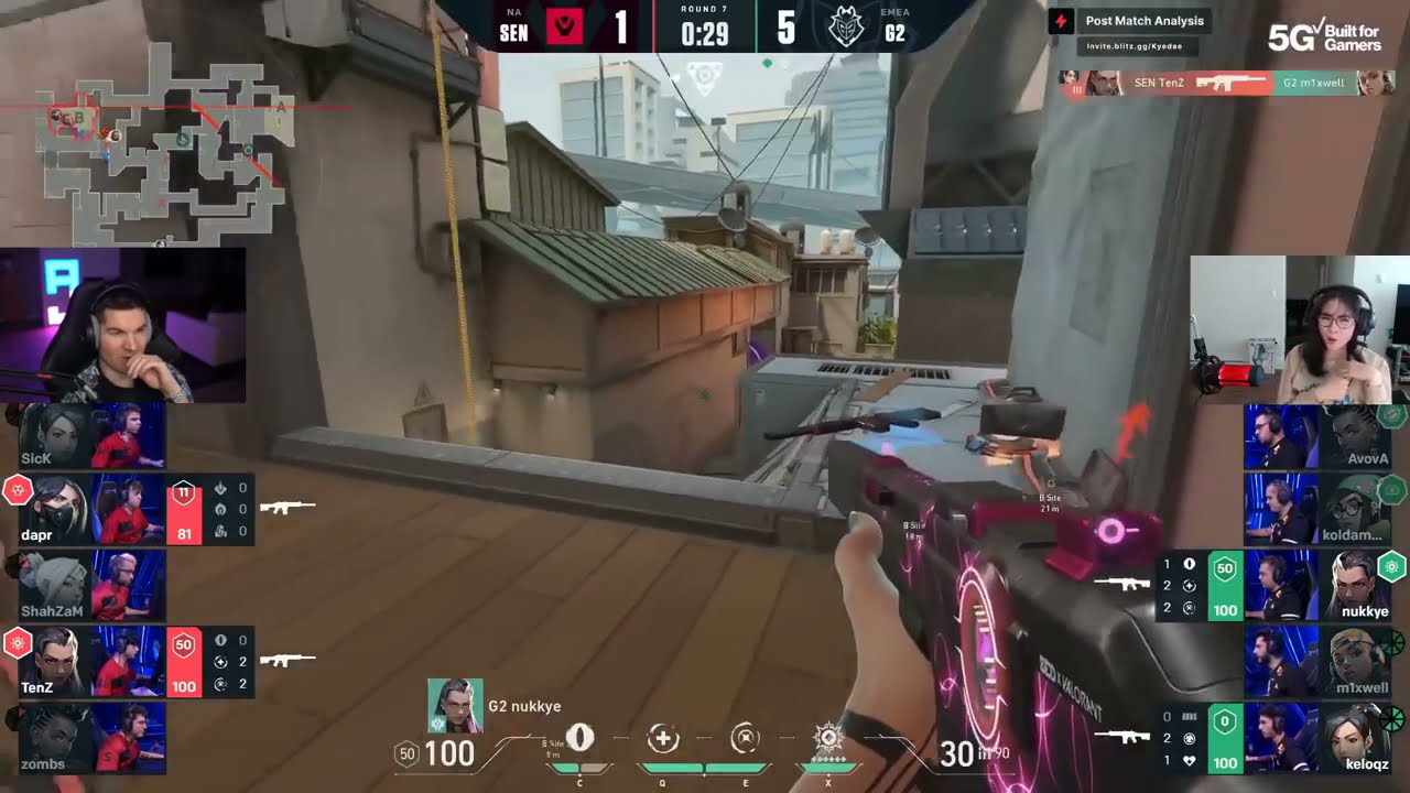 Kyedae Reacts To Tenz INSANE ACE vs G2!