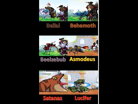 Cartoon Wars 3 - My Top 6 Units #shorts #belial #behemoth #beelzebub #asmodeus #satanas #trending