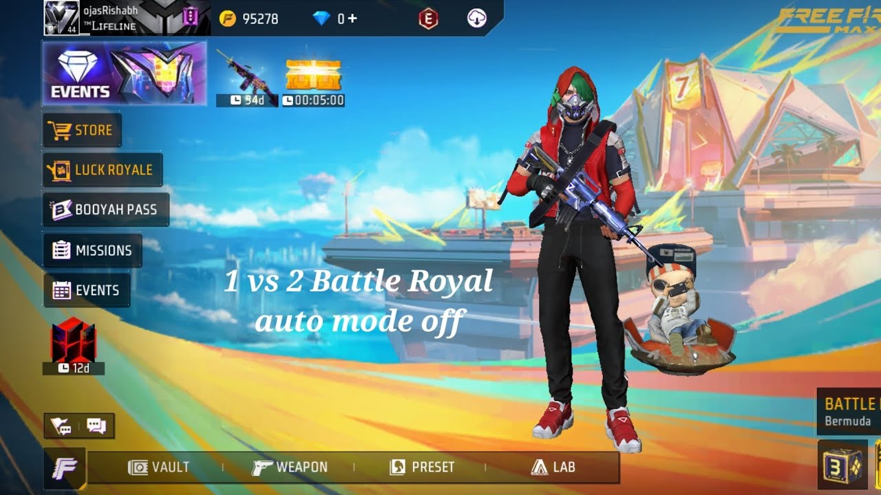 1 VS 2 match Battle Royal - YouTube