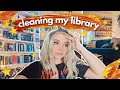 organize & clean my library with me ✨
