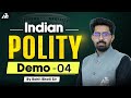 UPSC New Batch | Demo -4 | Indian Polity | Rohit Sir
