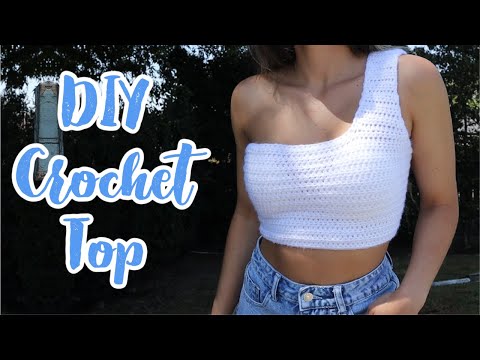 DIY Crochet Top | One Strap Crochet Crop Top