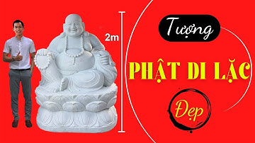 Tượng Phật Di Lặc Bằng Đá Trắng Đẹp Cao 2m
