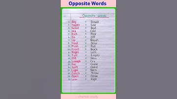 20 Opposite Words | Opposite Words in English | Opposite Words | #shorts #education #english