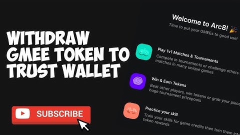 GMEE Token Withdrawal: How to Withdraw GMEE Token from ARC8 to Trust Wallet Successfully