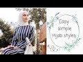 لفات حجاب بسيطة لجميع اشكال الوجوه  - Easy Simple everyday  Hijab Styles