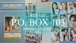 💌 распаковка kep1er : season's greetings 2024 «p.o. box 103»
