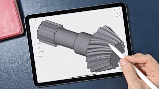 Modeling Helical Bevel Gear on iPad | Shapr3D