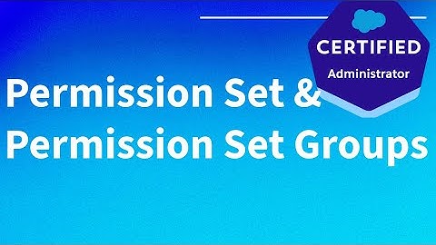 Permission Set And Permission Set Group.