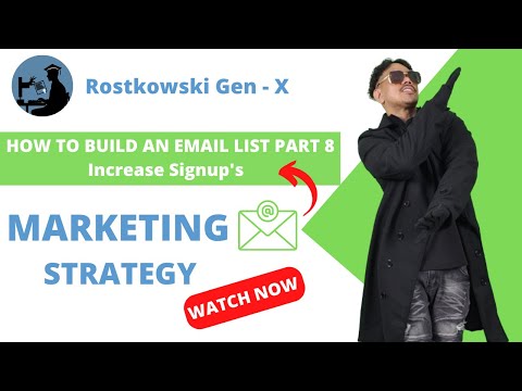 How to Build an Email List - Part 8 | Fast and for Free — My Secrets | Increase Signups