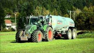 Fendt 724 Vario &amp; Pichon at Spreading Of Slurry !