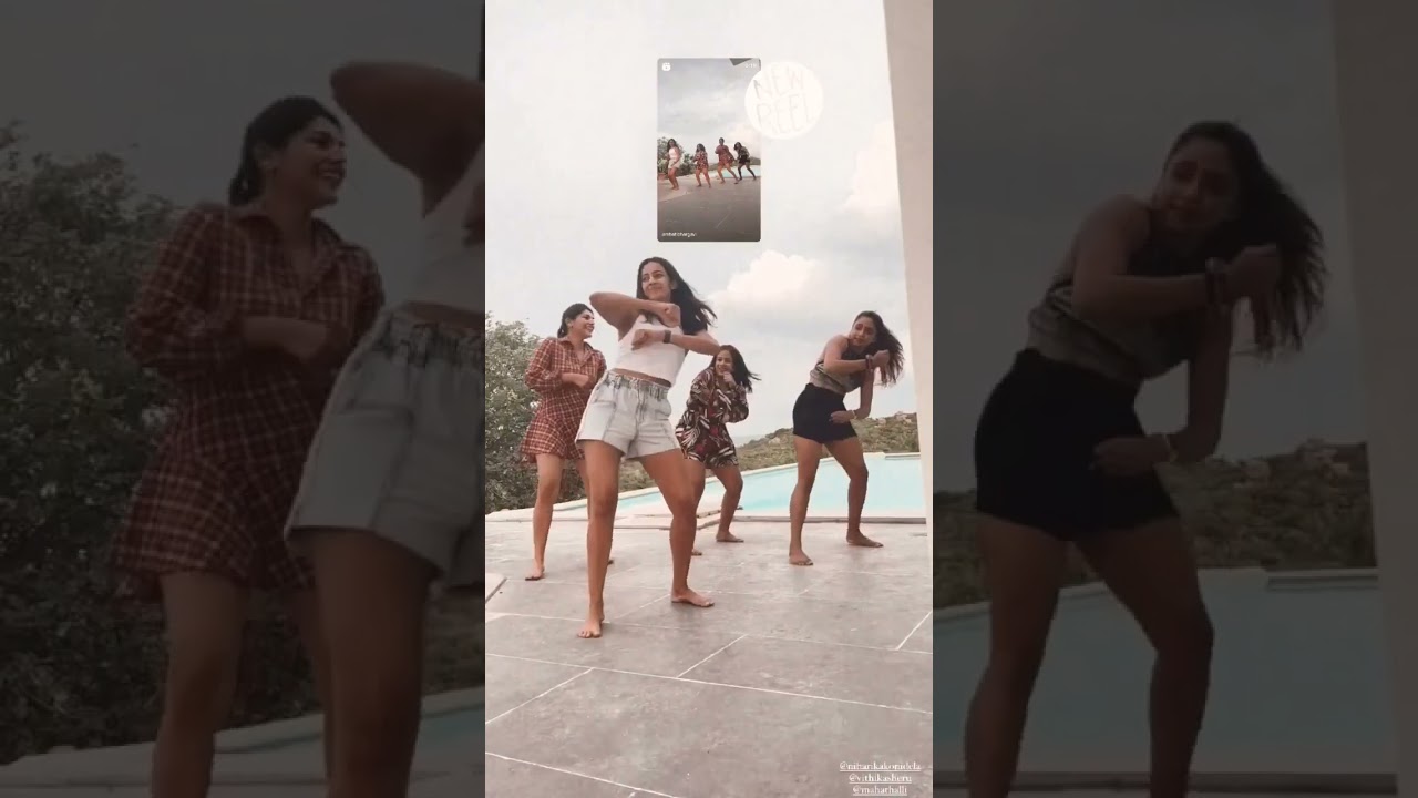 Niharika konidela after divorce with friends party inside house 