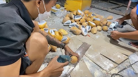 Quy trình làm ốc giả đánh bắt mực tuộc công nghệ thái Lan (หอยทากปลอมจับปลาหมึก)