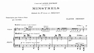 Claude Debussy - Minstrels for Violin and Piano