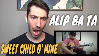 Alip Ba Ta - Sweet Child O' Mine - Guns n' Roses (fingerstyle cover) REACTION