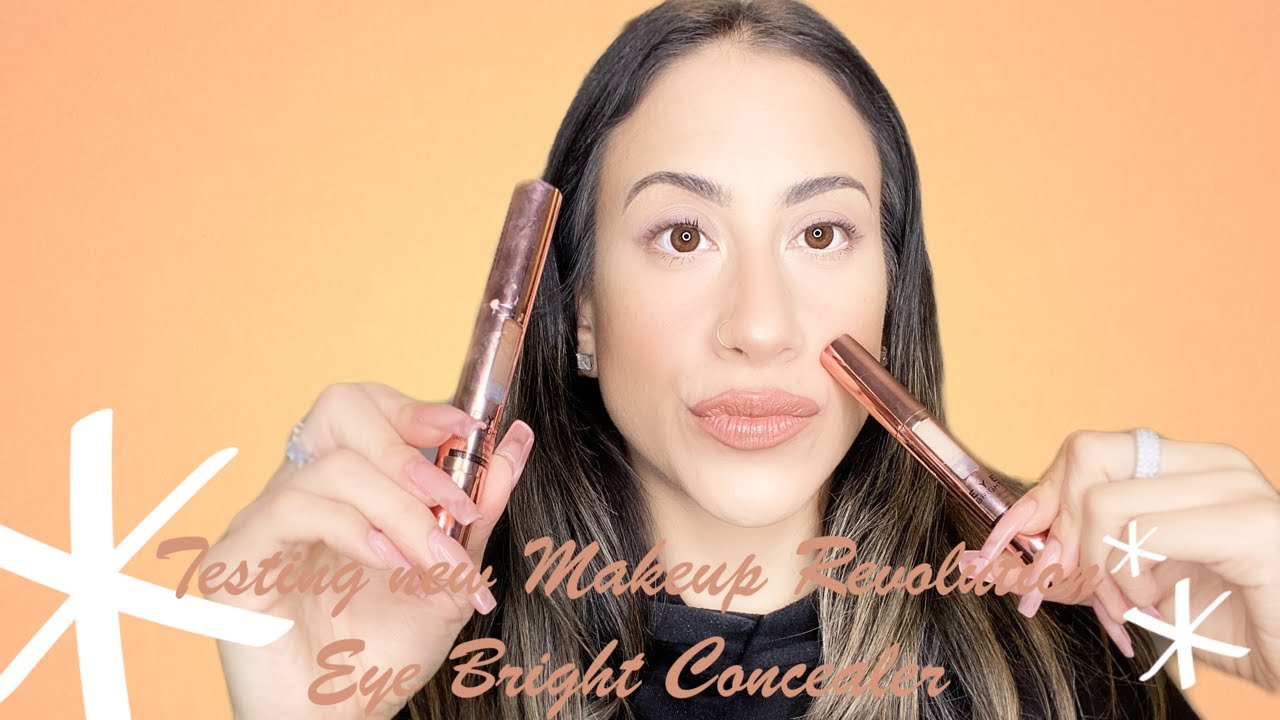 TESTING OUT NEW MAKEUP REVOLUTION EYE BRIGHT CONCEALER! YouTube