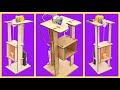 How to make mini electric elevator lift model diy  science experiment puzzles  creative innovation