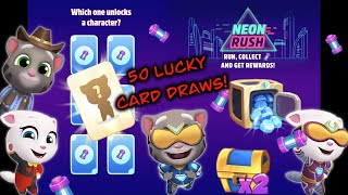 Talking Tom Gold Run - Neon Rush - Wheel Spins & Lucky Card Draws