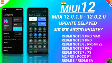 INDIA ONLY - MIUI 12 INDIA OTA ROLLOUT INFO | MIUI 12.0.1.0 TO 12.0.2.0 | MIUI 12 UPDATE INDIA ONLY