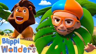 roar like king lions blippi wonders moonbug kids learning