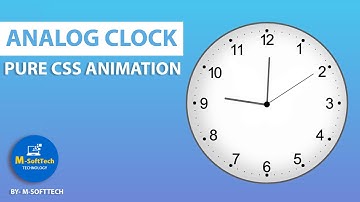 CSS Animated Clock | Pure CSS Clock Animation | CSS Animation